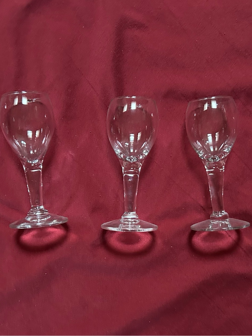 Set of 5 Vintage Cordial Glasses